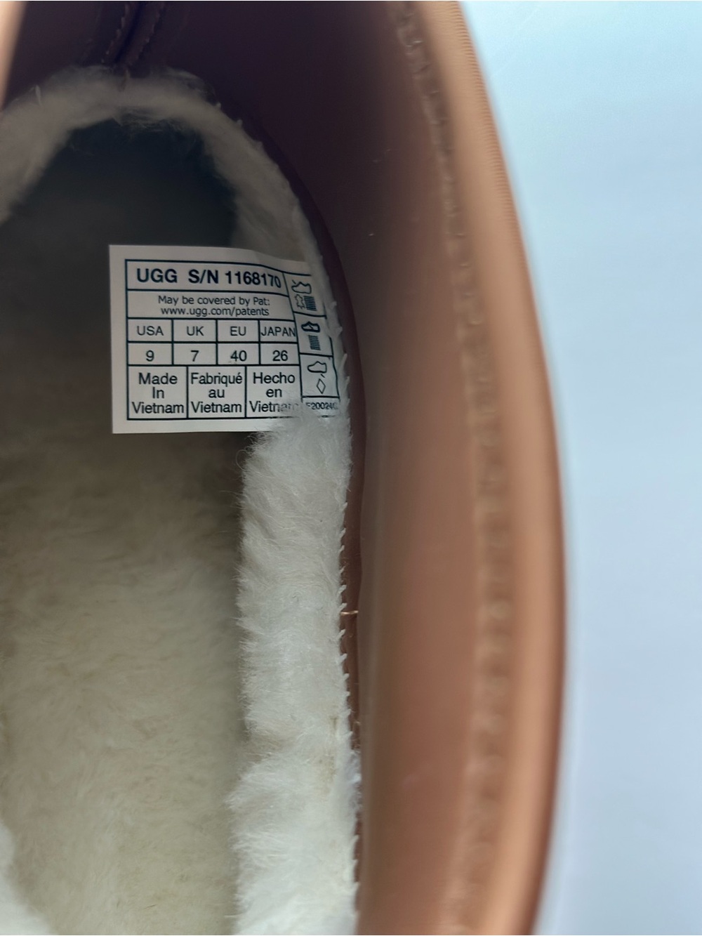 UGG Classic Mini Dipper Platform Boots Chestnut Women’s Size 9 - Picture 7 of 9